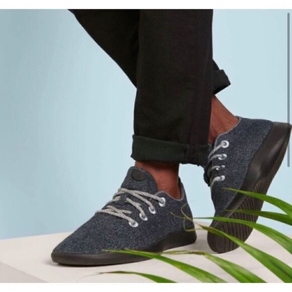 Allbirds charcoal blue gray Mens Size  12 wool runners - Picture 1 of 6